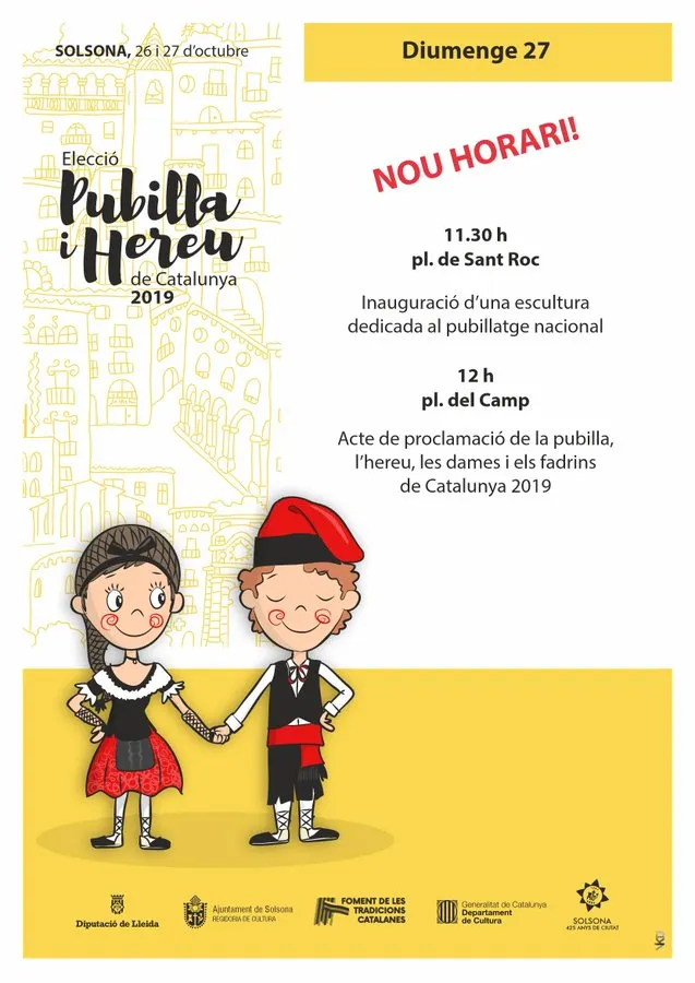 Solsona acull aquest cap de setmana el certamen d'elecció de la pubilla i l'hereu de Catalunya