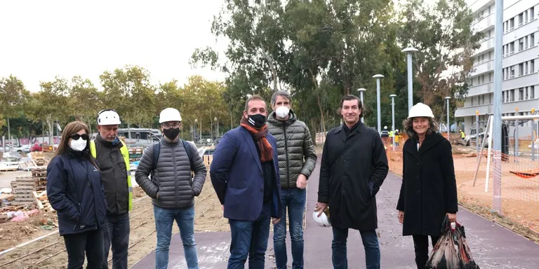 Les obres del nou passeig de vianants de darrera l’Ateneu Juvenil es troben en la recta final