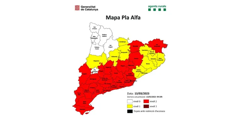 Activat el nivell 2 del pla Alfa a 25 comarques de Catalunya, entre elles el Tarragonès