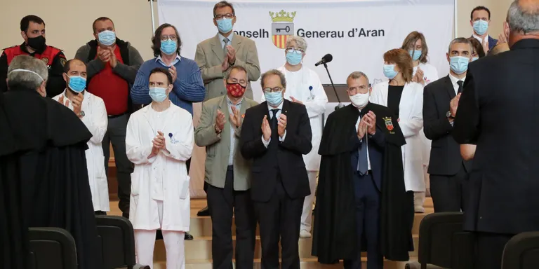 Torra es compromet a treballar pel dret a l'autodeterminació de l'Aran i la difusió de l'aranès