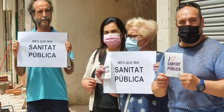 Mobilitzacions al Maresme en defensa de la Sanitat Pública