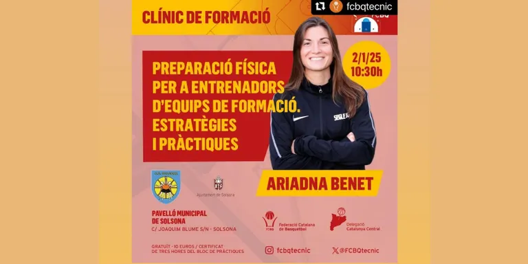 El Club Bàsquet Solsona organitza un clínic de formació adreçat als entrenadors