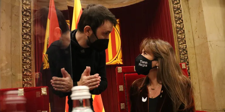 Borràs acusa l'Estat de "vigilar, perseguir i assetjar": "El Parlament i jo mateixa en som testimonis directes"