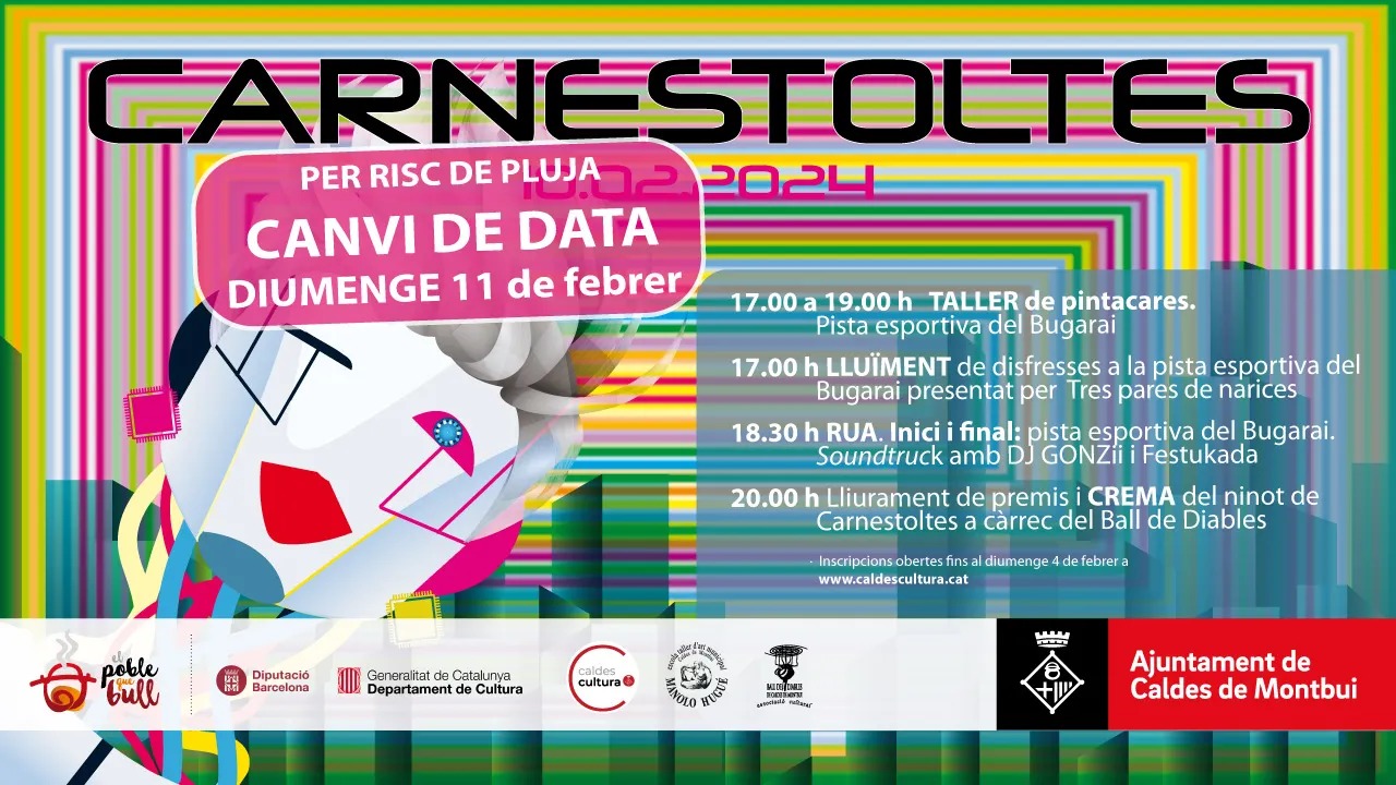 Els actes de Carnestoltes es traslladen a diumenge per l’amenaça de pluja