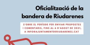 Riudarenes vol oficialitzar la bandera municipal