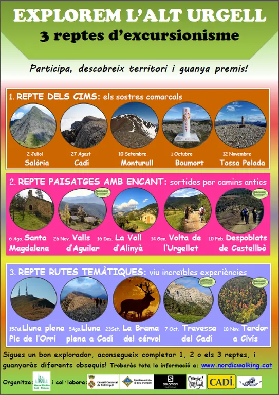 El nou cicle 'Explorem l'Alt Urgell' proposa tres reptes amb marxa nòrdica