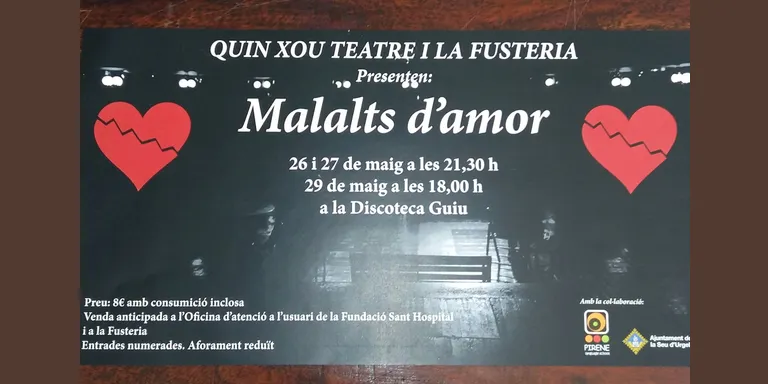 Quin xou Teatre i La Fusteria estrenen el cafè-teatre 'Malalts d'amor'