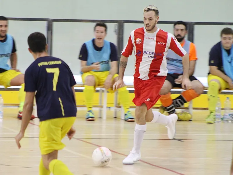 El jugador de l'Esportiu Rubí Edgar en una imatge d'arxiu