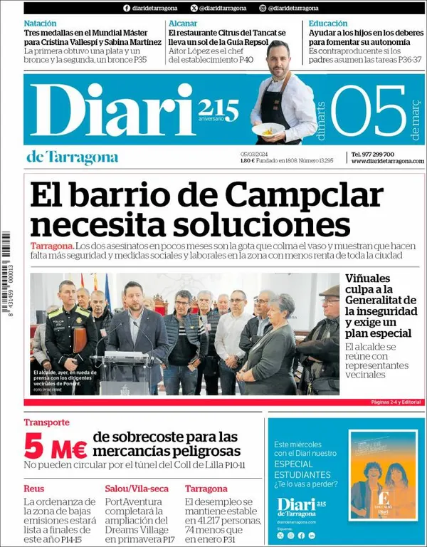 Cop d'ull als diaris d'aquest dimarts 5 de març