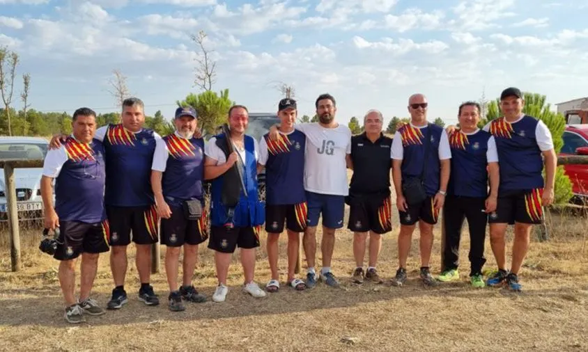 El tirador Antoni Ruiz Nat es penja la medalla de bronze al Campionat d’Espanya de fossat olímpic