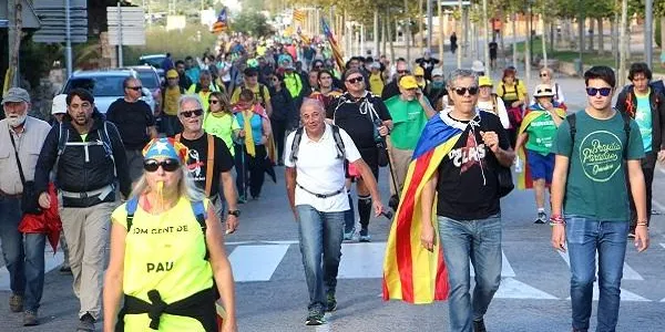 La ‘Marxa per la Llibertat’ avança cap a Martorell