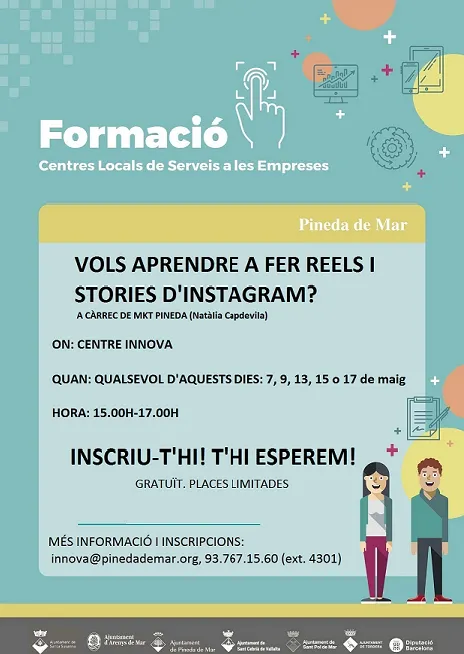 Centre Innova de Pineda: Capsules formatives de 2 hores sobre Instagram per a empreses