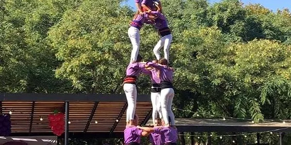 Els Castellers d’Altafulla descarreguen el 3de6, el 4de6, el 2de6, i un pde4 a Cambrils