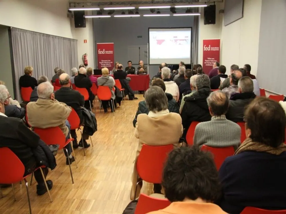 Un moment d'una presentació anterior de Federalistes d'Esquerres (foto:cedida)