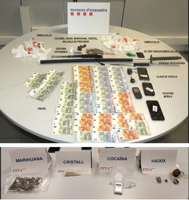 Desarticulen en un pis de Caldes un centre de distribució que venia drogues a menors d’edat