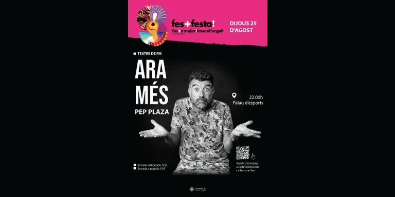 Pep Plaza porta a la Seu d'Urgell l'espectacle d'humor 'Ara més!'