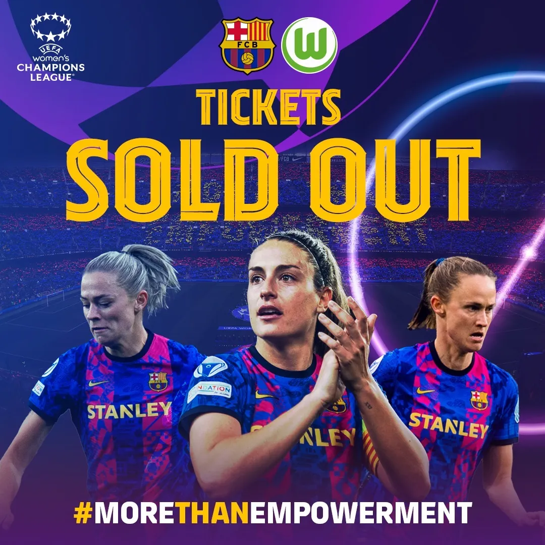 Sold Out al Barça - Wolfsburg