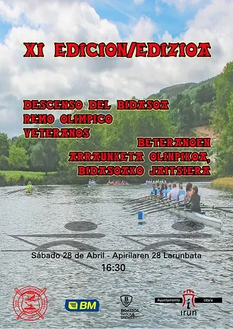 El 28 de abril se celebrará la XI edición del Descenso del Bidasoa de Veteranos