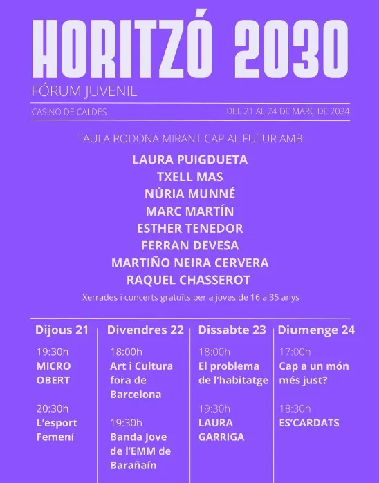 El Casino de Caldes inicia el fòrum juvenil «Horitzó 2030»