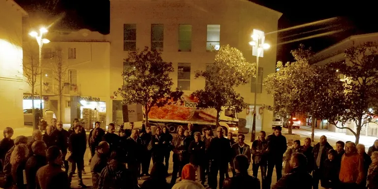 Concentració en suport de les víctimes de la violència masclista