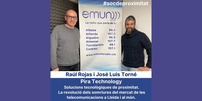#socdeproximitat amb Raúl Rojas i José Luis Torné de PIRA TECHNOLOGY