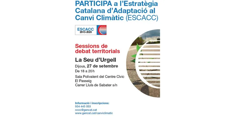 La Seu acull un debat territorial de l'Estratègia Catalana d'Adaptació al Canvi Climàtic