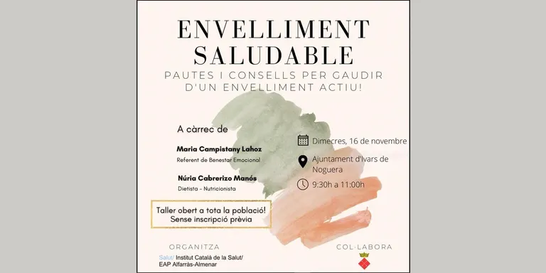 L'ABS Alfarràs-Almenar organitza un taller d'Envelliment Saludable