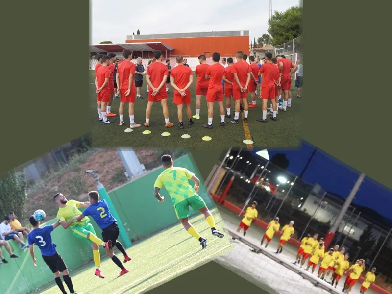 UE Rubí, Olímpic i Veinti ultimen les proves abans de l'inici de la lliga / Fotomuntatge