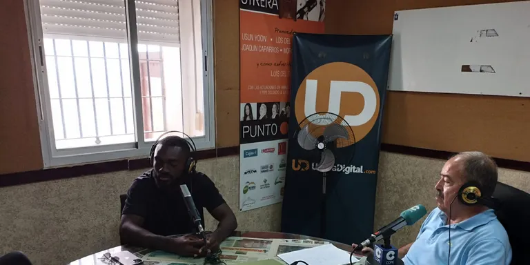 Esteban Obiang, futbolista del Antequera C.F. la selección de Guinea Ecuatorial, repasa la temporada