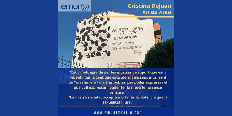 Els petons i les carícies de la Cristina Dejuan busquen nova ubicació a la IV edició de l'Street Art Festival de Torrefarrera
