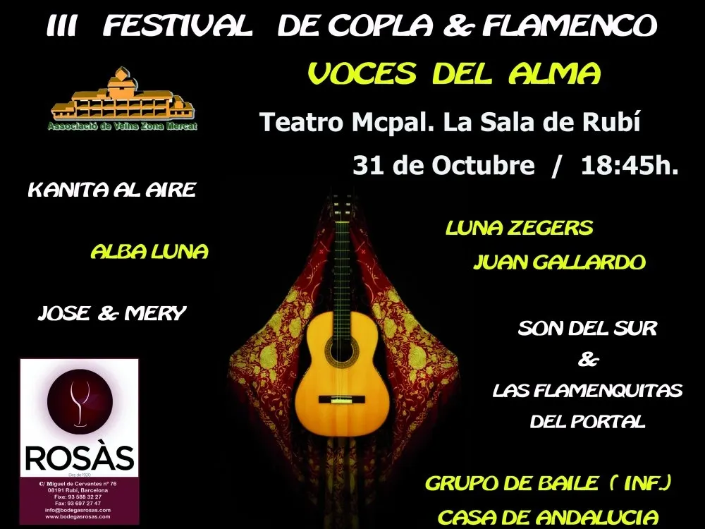 Part del cartell promocional del festival