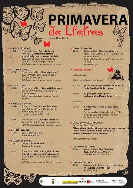 La Seu ja té enllestit el programa cultural 'Primavera de Lletres'