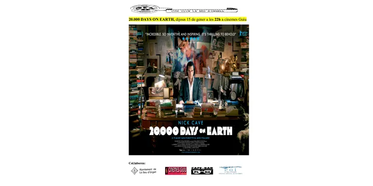 El CineClub inicia un minicicle sobre cinema i música amb '20.000 days on earth'