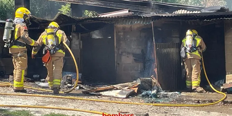 Incendi en una granja a Coll de Nargó