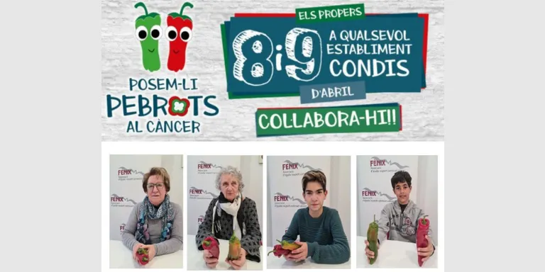 Fènix recupera aquest cap de setmana la campanya solidària "Posem-li pebrots al càncer"