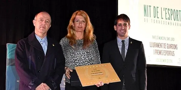 Maria José Carabante, reconeguda amb el guardó de ‘Millor Veterà’ a la Nit de l’Esport de Torredembarra