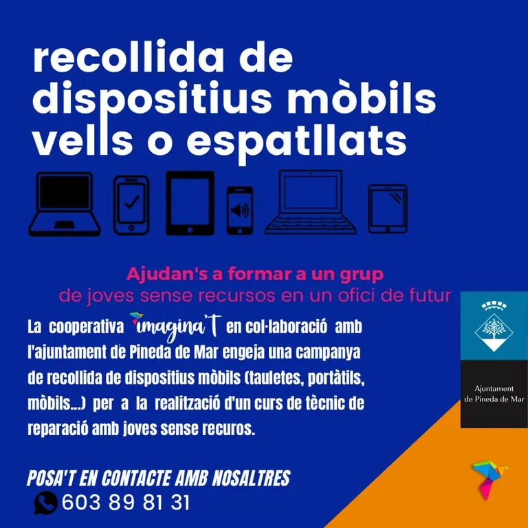 Recollida de dispositius mòbils vells o espatllats
