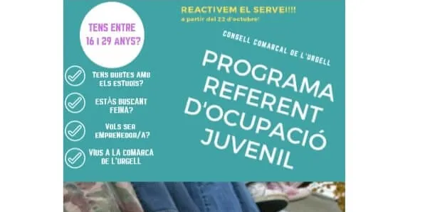 Es reactiva el programa Referent d'Ocupació Juvenil a Agramunt