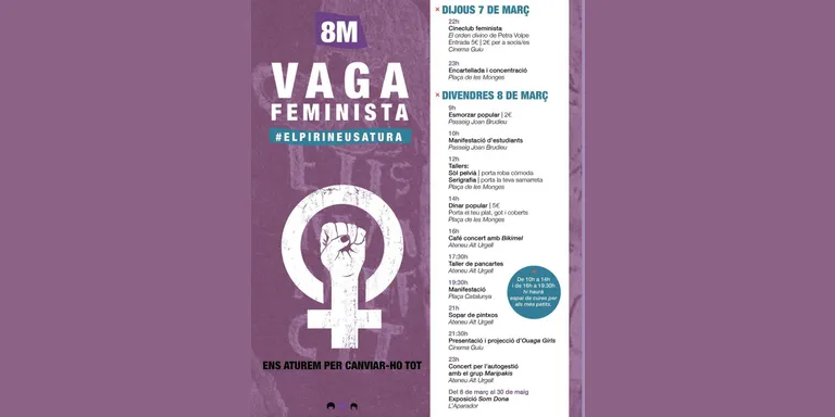 La Seu es prepara per a la jornada de vaga del 8-M