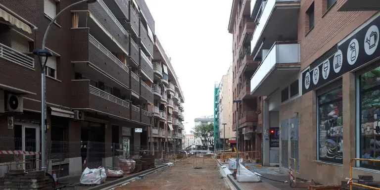 La remodelació del carrer Lleida, a la recta final