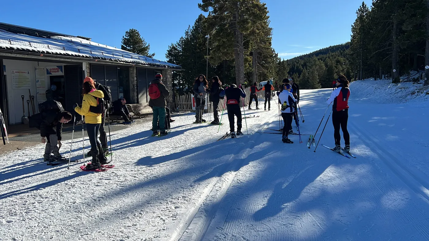 <strong>Les darreres nevades al Pirineu han animat els esquiadors a anar fins a les estacions que han pogut obrir alguns circuits d'esquí nòrdic</strong>