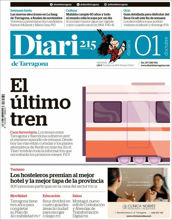 Cop d'ull als diaris d'aquest dimarts 1 d'octubre