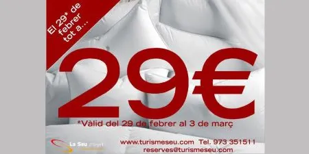Promoció especial del sector turístic de la Seu amb tarifes a 29 euros