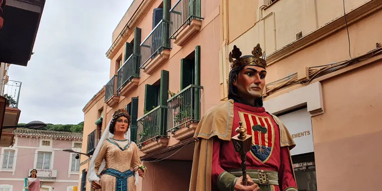 Els Gegants de Pineda han tancat temporada a Sant Andreu de Llavaneres