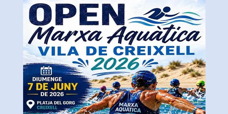 La platja del Gorg acull aquest diumenge l’Open de Marxa Aquàtica Vila de Creixell 2026