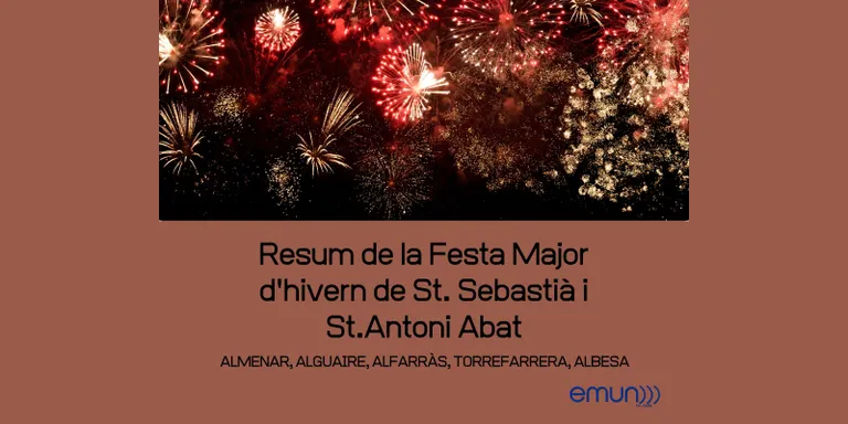 Cap de setmana de festa a Almenar i Alguaire en motiu de St. Sebastià i St. Antoni Abat