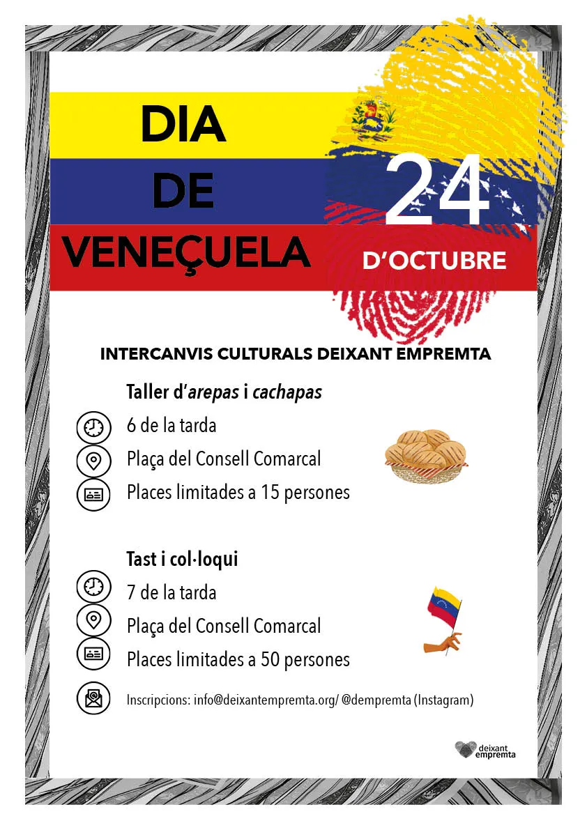 Deixant Empremta inicia amb el Dia de Veneçuela una sèrie d'intercanvis culturals mensuals