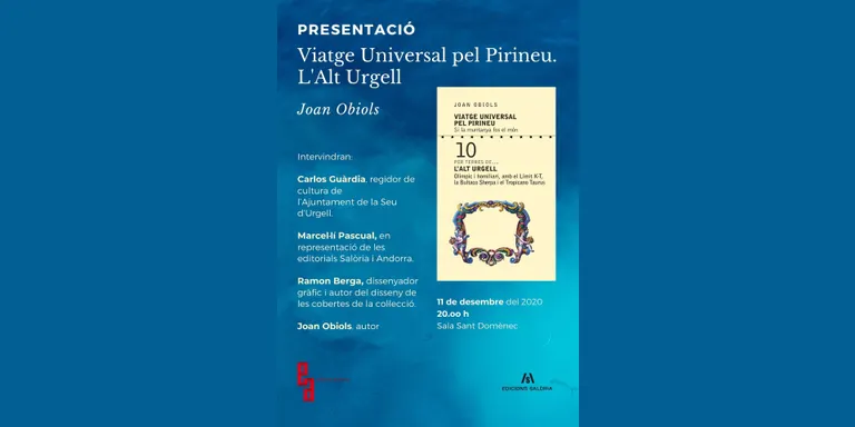 Joan Obiols presenta el volum dedicat a l'Alt Urgell de 'Viatge Universal pel Pirineu'