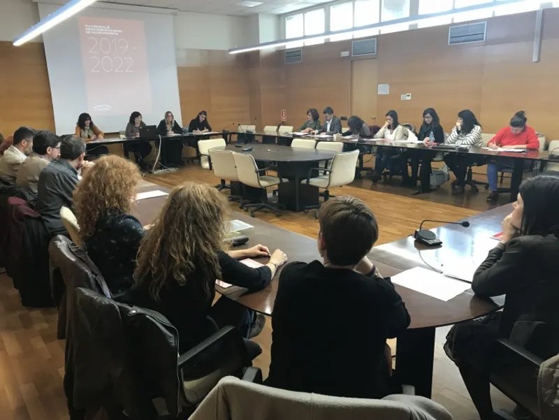 Reunió de la Comissió Tècnica Comarcal en Vulnerabilitat Energètica amb representació rubinenca. Fo