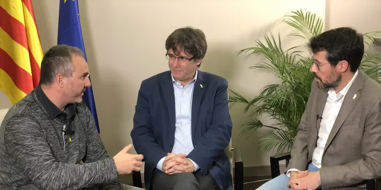 Reunió de Jordi Fàbrega amb Carles Puigdemont a Waterloo